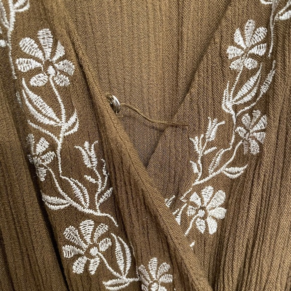 Olive boho jumpsuit - Picture 4 of 6